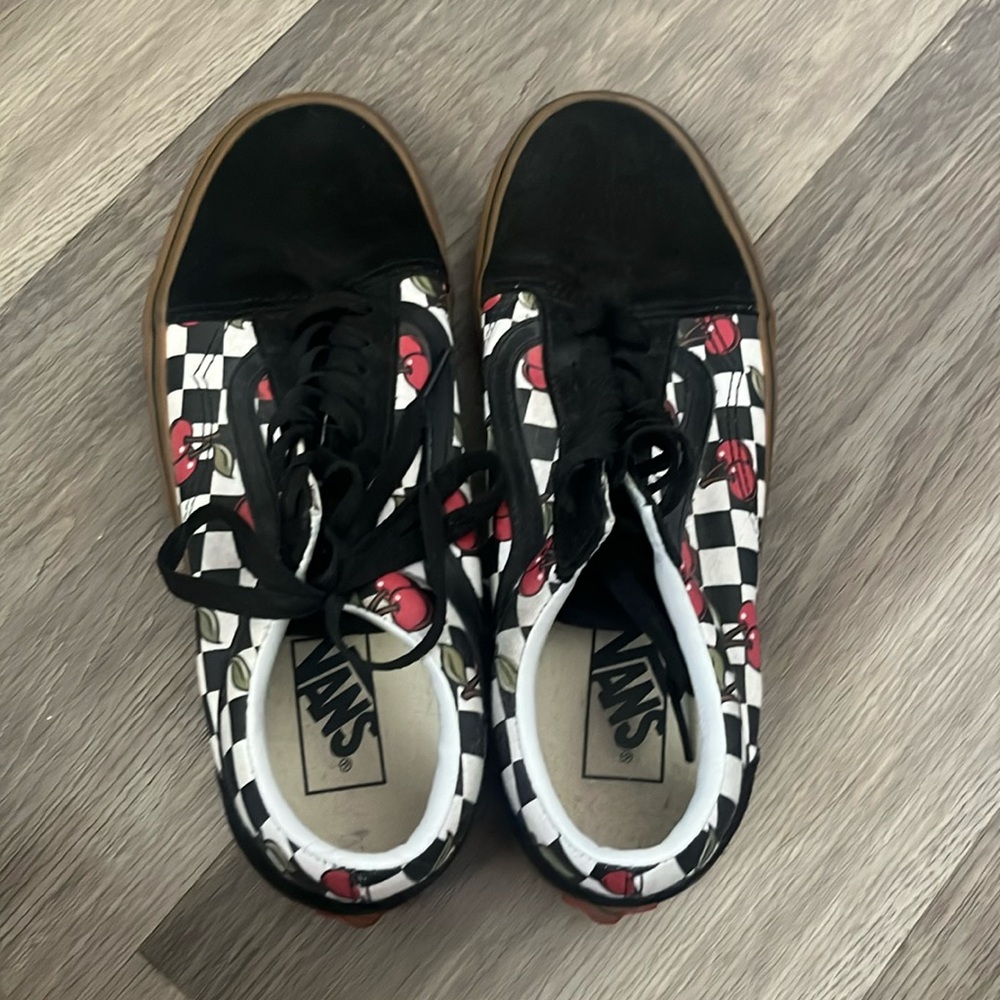 Old Skool Vans, Checkerboard with cherries
